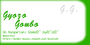 gyozo gombo business card